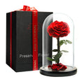 Lovappy Forever Rose - Preserved Eternal Rose In Glass Dome - Beauty And The Beast Rose For Mom - Fresh Flowers For Delivery Pri