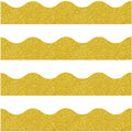 Spakon 55.8 Feet Bulletin Board Border Glitter Scalloped Borders Decorative Bulletin Board Trim Poster Decoration Strips(Glitter