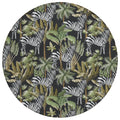 Dalyn Rugs Tropics Tc13 Black 8' X 8' Indoor Outdoor Round Rug, Easy Clean, Machine Washable, Non Shedding, Bedroom, Living Room, Dining Room, Kitchen, Patio Rug
