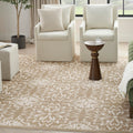 Nourison Jubilant Taupe 7 x 10 Area Rug Easy Clean, Non Shedding, Bed Room, Living Room, Dining Room, Kitchen (7 x 10)