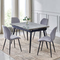 Home Centre | Arcane Set Dining Chairs | Dining Chair For Home | Metal | Grey | 1 Year Warranty