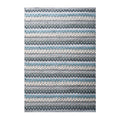 Chenille Bath Mat Rug 24x36 inch - 100% Cotton Soft Absorbent and Machine Washable Shower Bath Rug - Aqua Combo