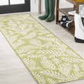 Jonathan Y Smb119D-28 Nevis Palm Frond Indoor Outdoor Area Rug, Coastal Casual Country Easy Cleaning,Bedroom,Kitchen,Backyard,Pa