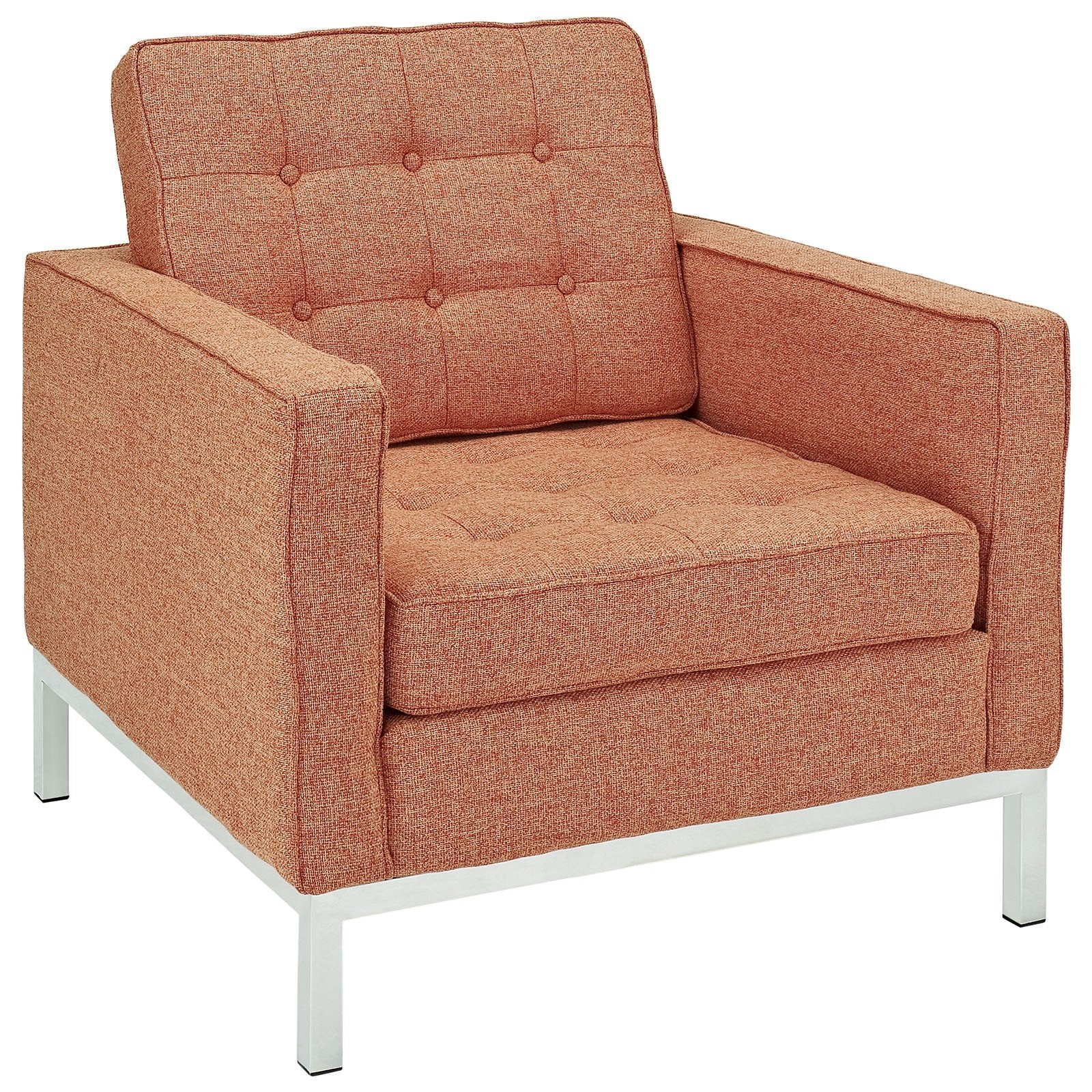Modway Loft 3 Piece Sofa Set Color: Orange Tweed