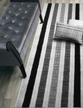 ORFA HOME Custom Size Path Hallway Runner Rug Slip Resistant, 26 Inch Wide x Your Choice of Length Size, Black, 26 Inch X 28 Fee
