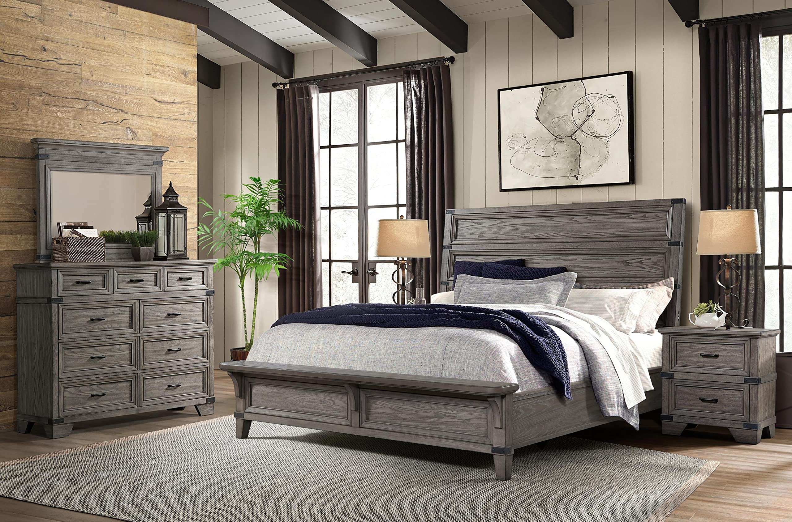 Intercon Forge Chesser 9 Drawers, Brushed Steel Dresser