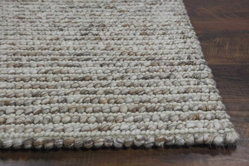 HomeRoots 7' x 9' Wool Natural Area Rug