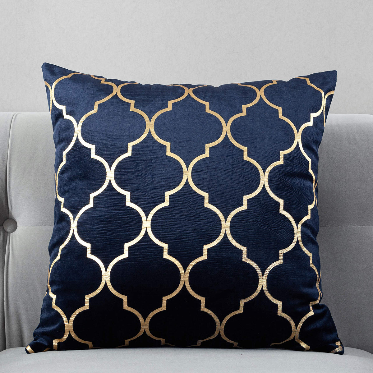 Taoson Pack Of 2,Moroccan Quatrefoil Geometric Bronzing Printed Cozy Soft Throw Pillow Cases Cushion Covers Shells For Sofa Couc