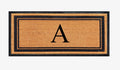 A1Hc Natural Coir & Rubber Hand Flocked Large Monogrammed Door Mat 30X60 Inches Thick Durable Doormats For Entrance Heavy Duty,