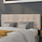 Flash Furniture Bedford Tufted Upholstered Queen Size Headboard In Beige Fabric