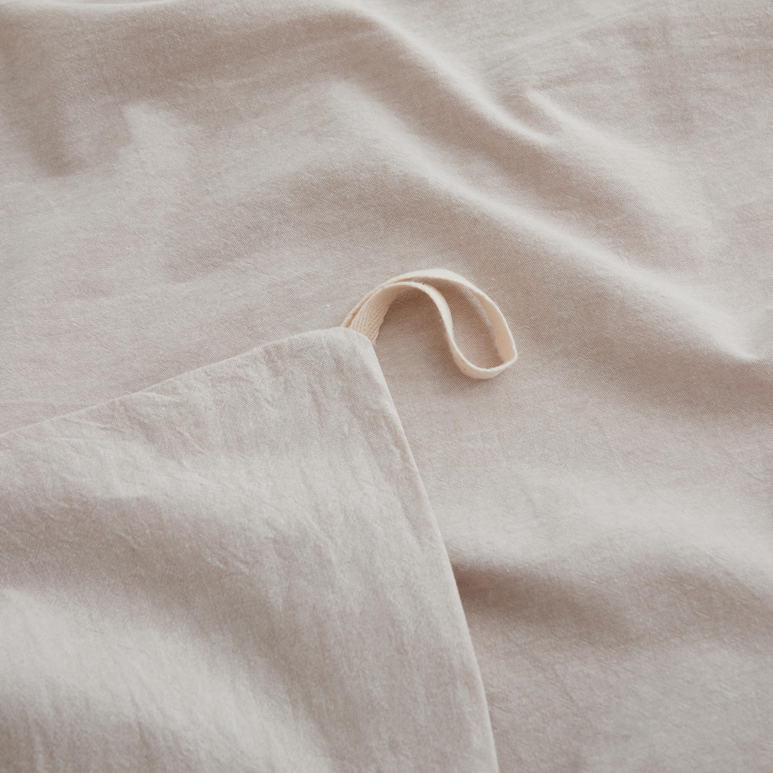 Lovque Linen Light Grey Duvet Cover Full Size, 100% Washed Cotton Linen Like Bedding Set With Zipper Closure (No Comforter), 80X