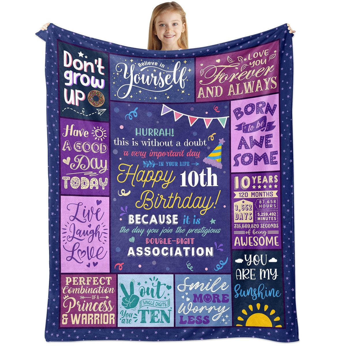 Puekrtoa Birthday Gifts For 10 Year Old Girl, 10 Year Old Girl Gift Ideas, 10Th Birthday Decorations For Girls, 10Th Birthday Gi