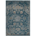 Modway Cynara Distressed Floral Persian Medallion 5X8 Area Rug In Silver Blue, Teal And Beige