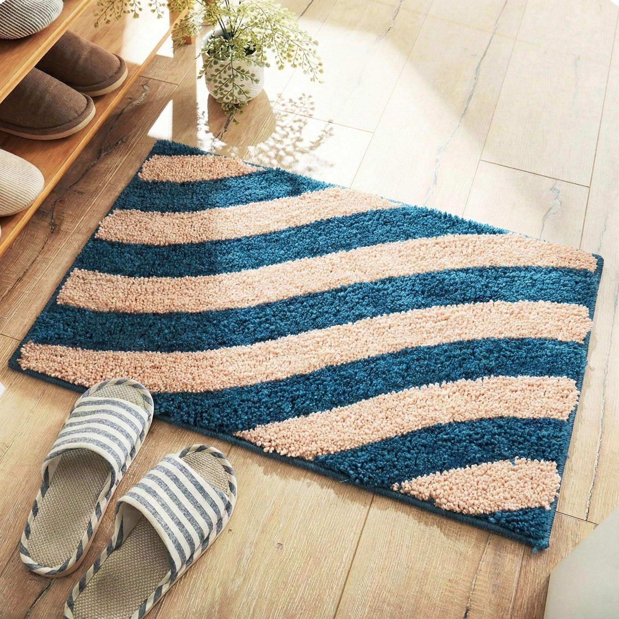ENRICH HOMES Super Soft Microfiber 2800 GSM Bathroom Mat  Anti Skid, Quick Dry, Water Absorbent, Machine Washable  Floor Mat f