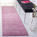 SAFAVIEH Vision Collection Runner Rug - 22 x 6, Grape, Modern Ombre Tonal Chic Design, Non-Shedding & Easy Care, Ideal for Hig