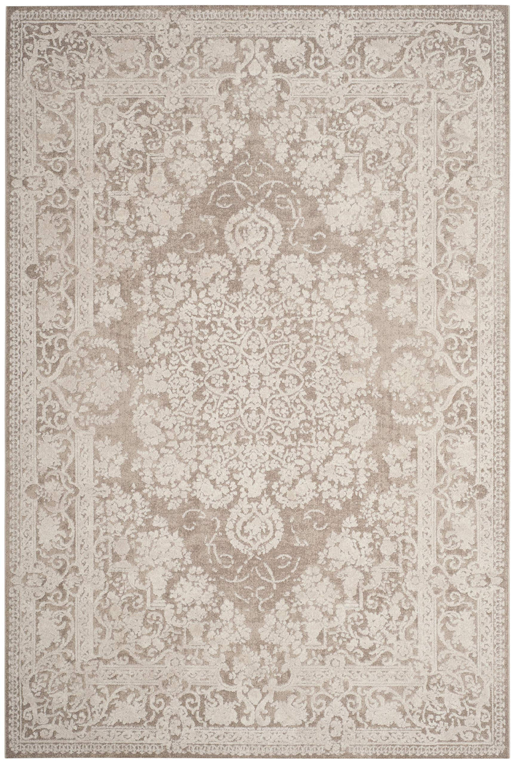 Safavieh Reflection Collection Accent Rug - 4' X 6', Beige & Cream, Vintage Distressed Design, Non-Shedding & Easy Care, Ideal F