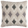 Rizzy Home | T11511 | 20"x20" Natural/Gray/White Decorative Pillow | Down Fill