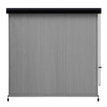 Vicllax Outdoor Premium Roller Shade Privacy Screen For Porch Gazebo, Patio Blinds Roll Up Shade With Aluminum Valance (8' W X 8
