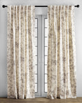 Maison D' Hermine 100% Cotton Curtain - 50'X96' Beige Decorative Curtain - Aesthetic Curtains For Farmhouse, Kitchen & Bedroom