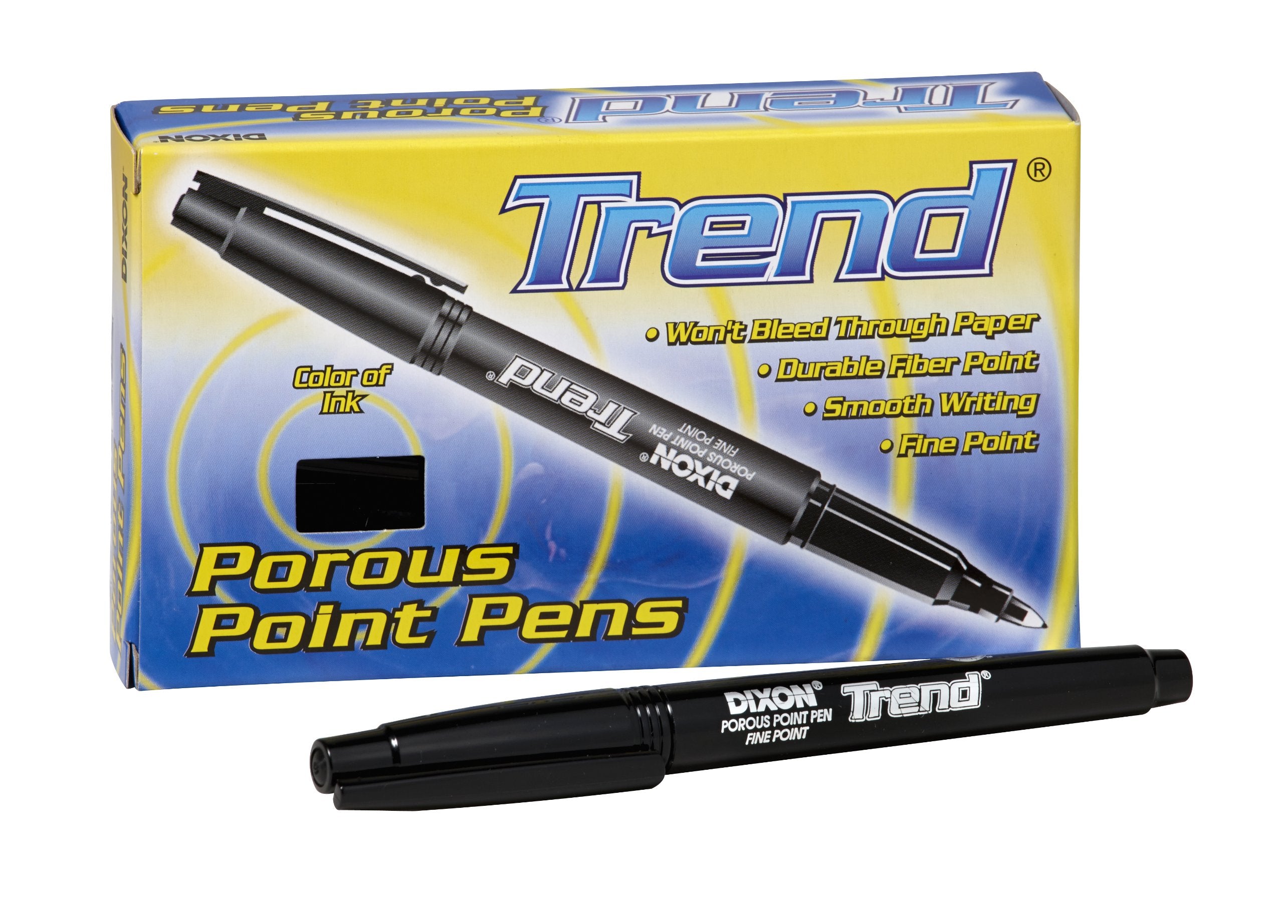 Trend Porous Point Pens 12 Ct Black