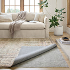 Loloi Loloi-Grip Rug Pad, Fpad2 Grey, 2'-0'' X 12'-0'', 13'' Thick, Gray, 1/8 Inch, Reversible, Soft, Cushion, Low Profile, Hard
