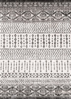 Art&Tuft 8X10 Area Rug, Super Soft Ultra-Thin Moroccan Washable Rug, Anti-Slip Backing Rugs For Living Room, Foldable Geometric