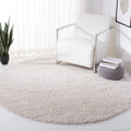 SAFAVIEH August Shag Collection Area Rug - 10 Round, Beige, Solid Design, Non-Shedding & Easy Care, 1.2-inch Thick, Ideal for T