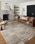 Loloi II Darby Collection DAR-01 Charcoal/Sand 2-7 x 10-0 Runner Rug