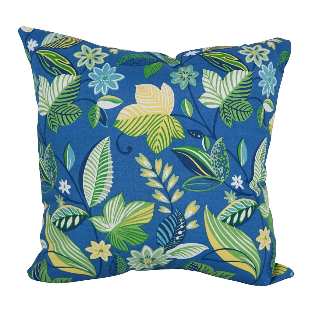 Blazing Needles Square Indoor/Outdoor Throw Pillow, 25", Skyworks Caribbean 2 Count