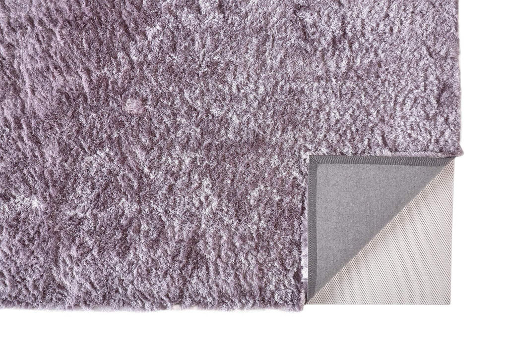 HomeRoots 511002 10 ft. Purple Shag Hand Tufted Handmade Round Area Rug