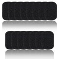 YANZHAN 15 Piece Soap Savers Pads Black BPA Free Soap Holder for Bar Soap Non-Slip Self Draining Soap Dish Soap Lift for Shower 