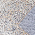 Jinchan Area Rug 3X10 Washable Rug Runner Rug Hallway Vintage Distressed Rug Kitchen Taupe Indoor Thin Rug Traditional Floral Pr