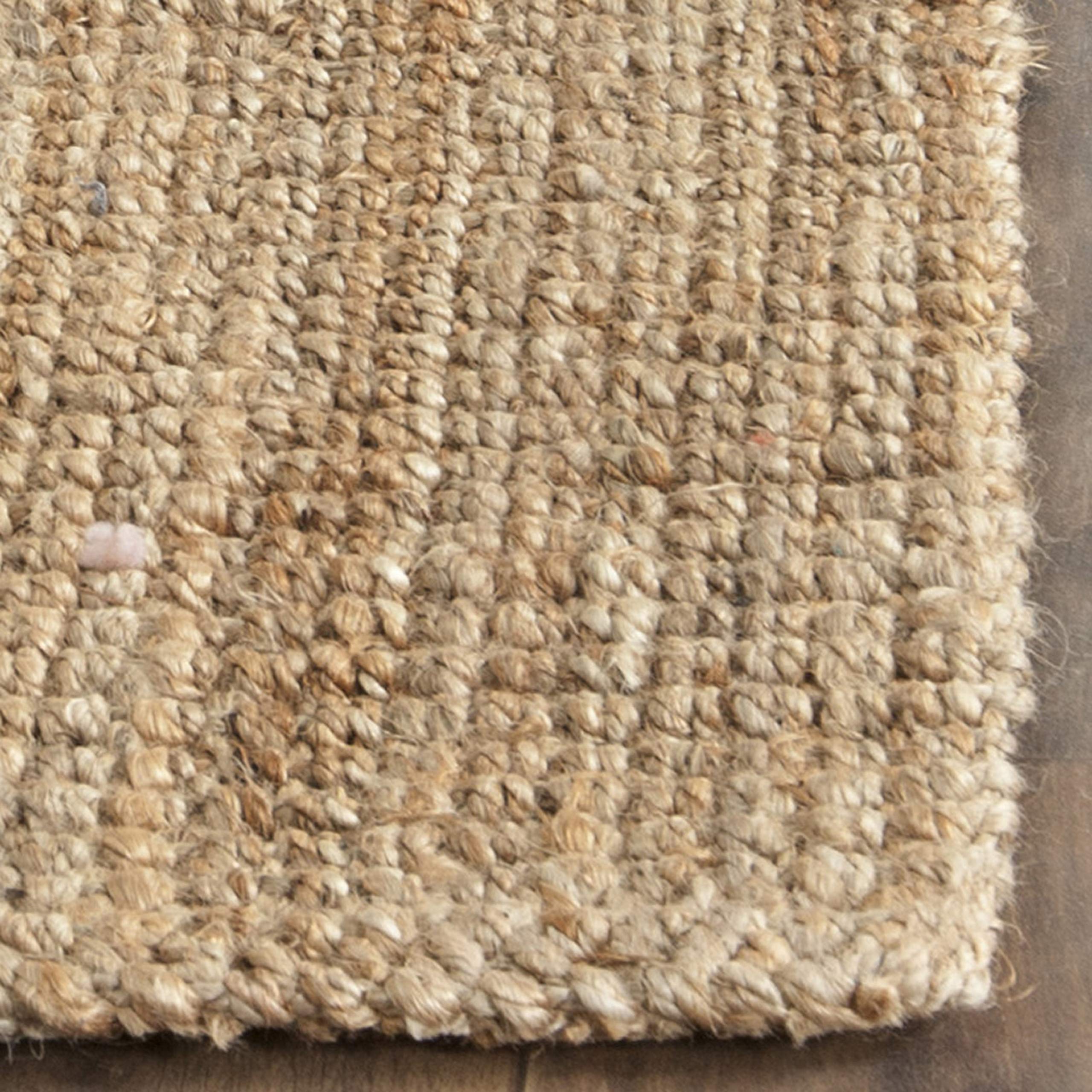 Safavieh Natural Fiber Collection 3' Round Natural Nf747A Handmade Farmhouse Premium Jute Area Rug