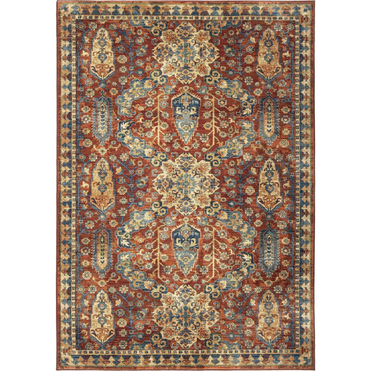 Orian Rugs Bombay Red 6'7&quot;X9'6&quot;