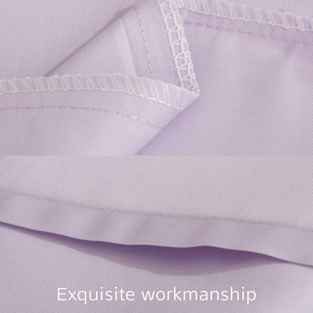 Ntbay 500 Thread Count 100% Egyptian Cotton Body Pillowcase, Super Soft And Breathable Envelope Closure Full Body Pillowcase For Adults, 20X54 Inches, Light Purple