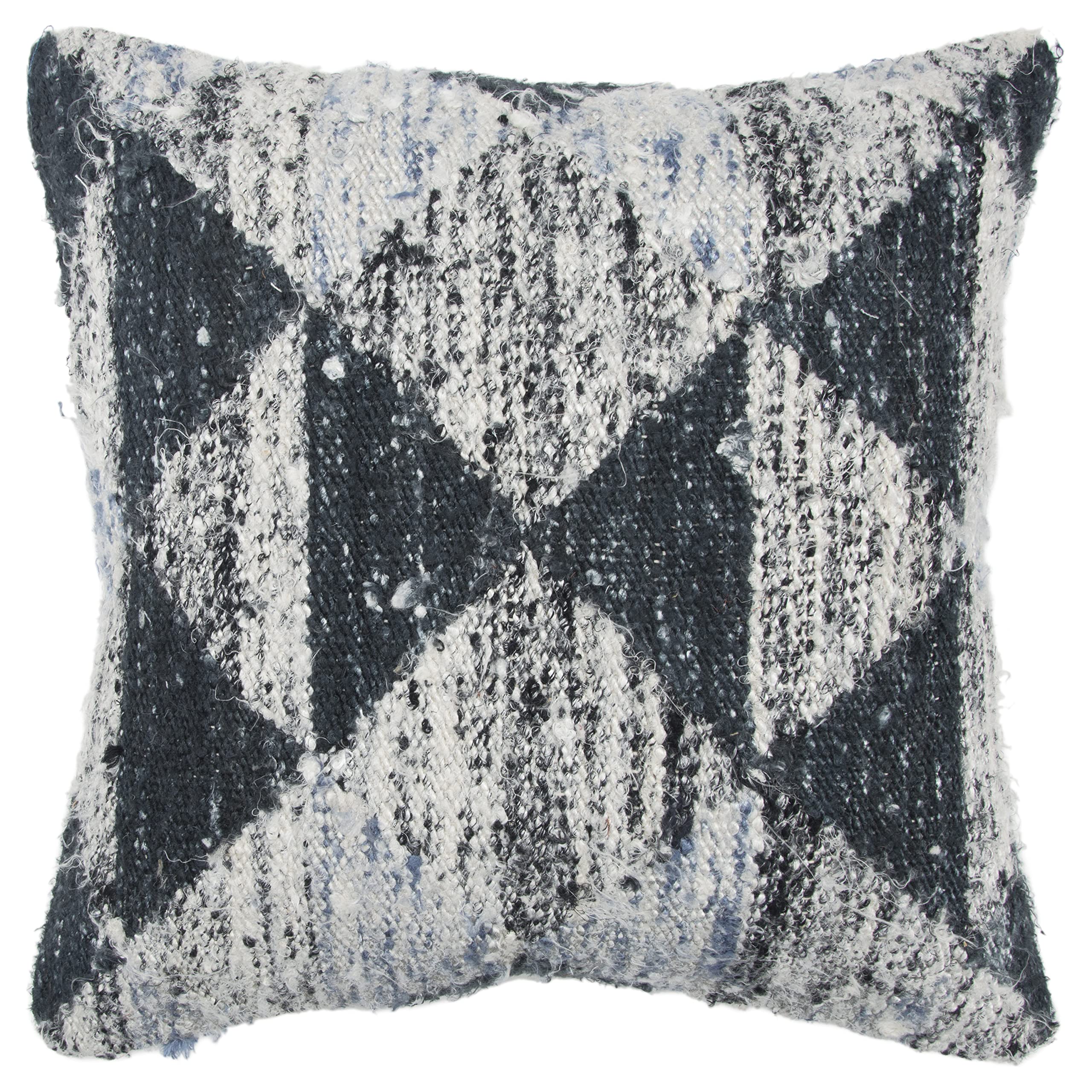 Rizzy Home T13822 Decorative Pillow, 20&quot;X20&quot;, Gray