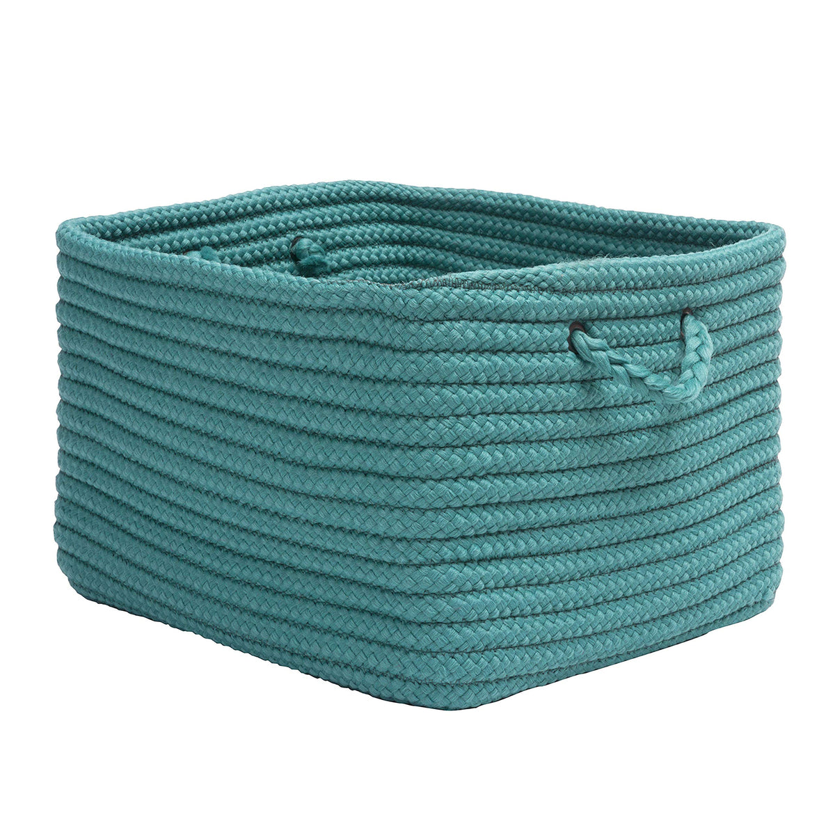 Colonial Mills Modern Farmhouse Home Basket, 14&quot;X8&quot;X10&quot;, Blue Lagoon