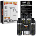Custom Shop U-Pol Raptor Black Urethane Spray-On Truck Bed Liner Kit W/Free Custom Coat Spray Gun With Regulator, 4 Quarts
