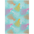 Addison Rugs Surfside ASR33 Aqua 3 x 5 Indoor Outdoor Rug, Easy Clean, Machine Washable, Non Shedding, Bedroom, Living Room, D