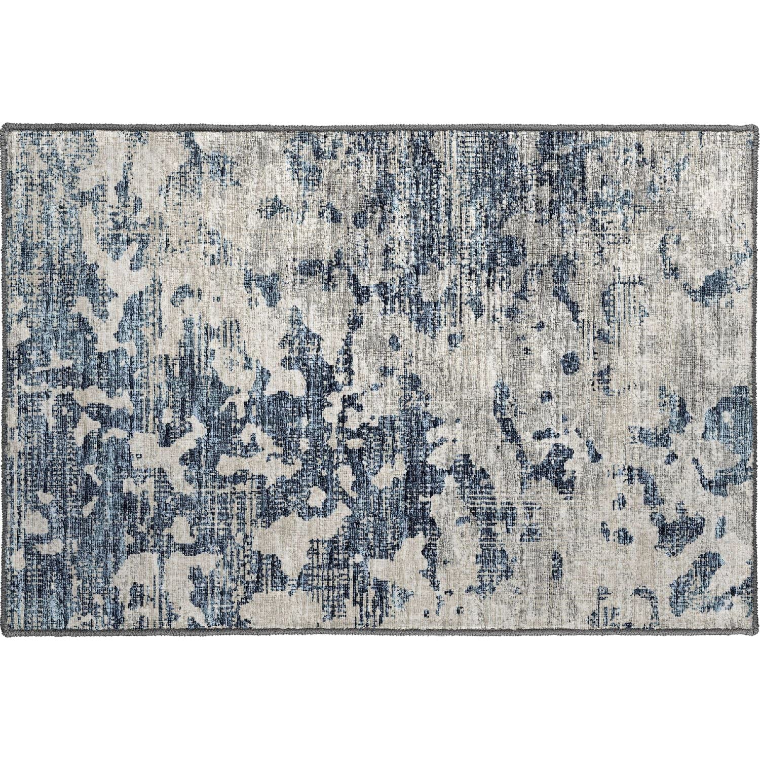 Camberly Cm5 Blue Casual Rug Rectangle 3' X 5'