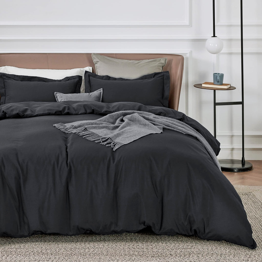 Bedsure Slate Blue Duvet Cover King Size - Soft Double Brushed Duvet Cover For Kids With Zipper Closure, 3 Pieces, Includes 1 Du
