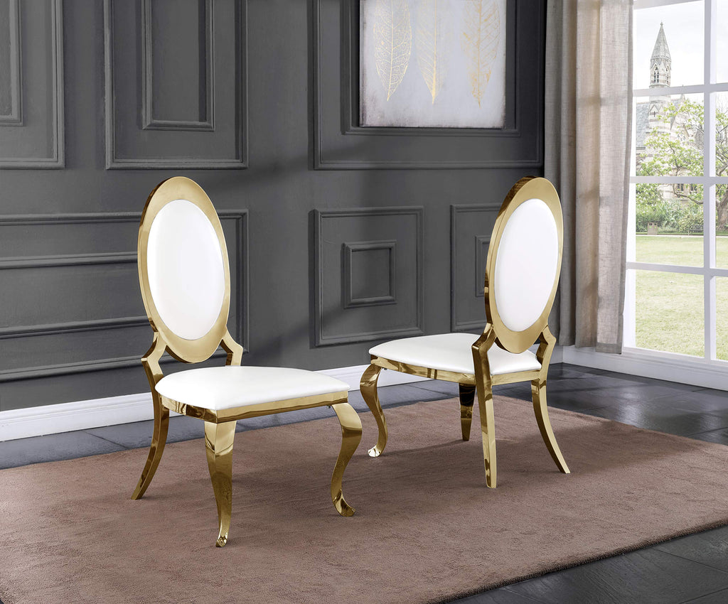 Best Quality Furniture Sc187 Dining Chairs, White