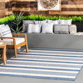 nuLOOM 4 x 6 Outdoor Performance Area Rug, OEKO-TEX Certified, Weather Resistant, High Traffic, Patio, Balcony, Outside, Robin