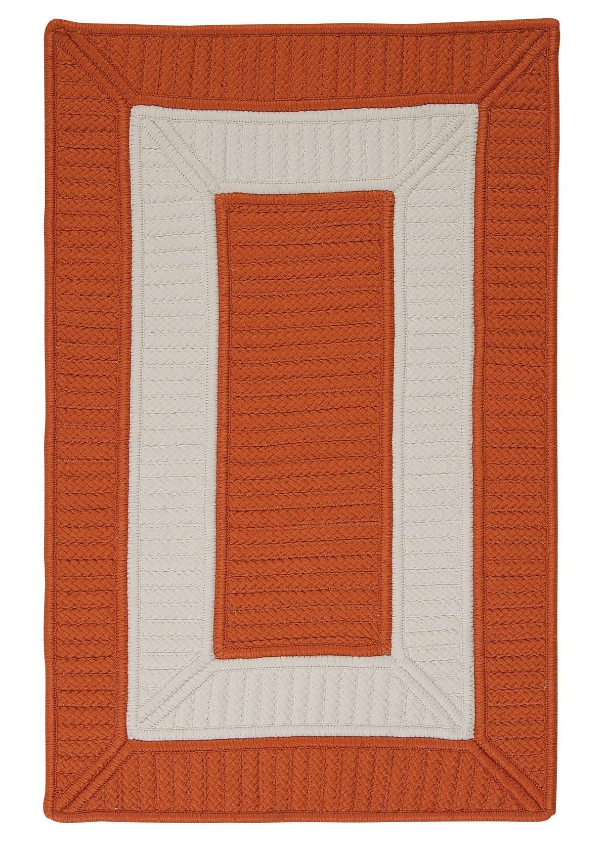 Rope Walk Square Braided Rug, 10-Feet, Rust