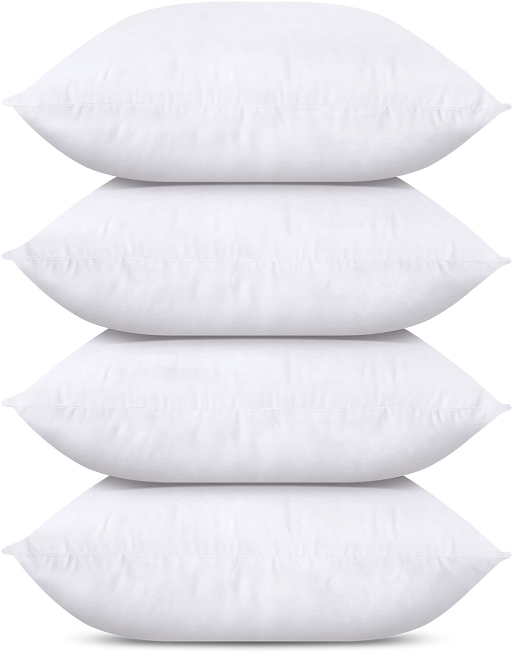Utopia Bedding Throw Pillows (Set Of 4, White), 14 X 14 Inches Pillows For Sofa, Bed And Couch Decorative Stuffer Pillows