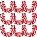MTLEE 39.4 Feet 6 Pieces Valentines Tinsel Garland Valentine Tree Decorations Heart Tinsel Garland Red Valentine Garland Hanging
