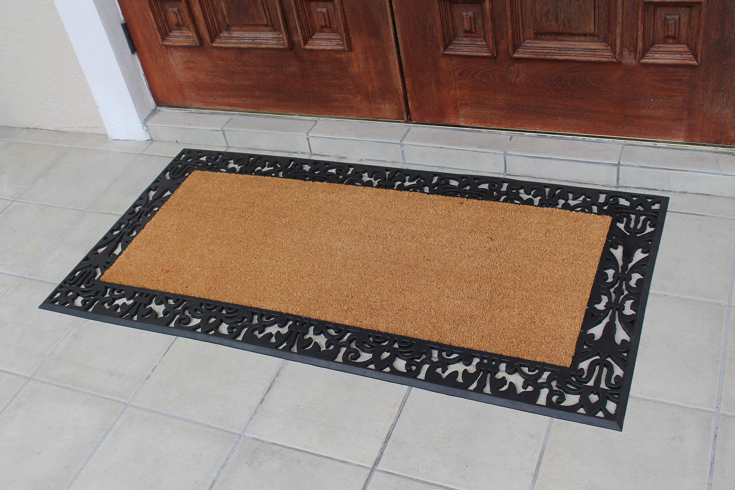 A1Hc Entrance Door Mats, 30    X 60   , Durable Large Doormat, Non-Slip Welcome Doormat, Rubber Backed Thin-Profile Heavy Duty D