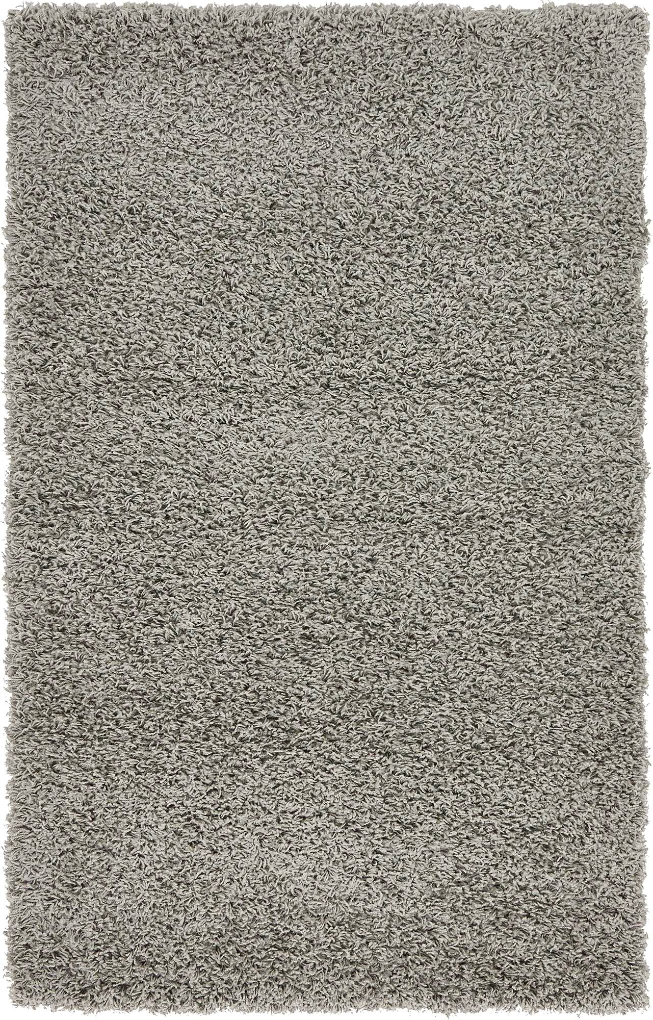 Rugs.com - ber Cozy Solid Shag Collection Rug - 3 3 x 5 3 Cloud Gray Shag Rug Perfect for Entryways, Kitchens, Breakfast Nooks