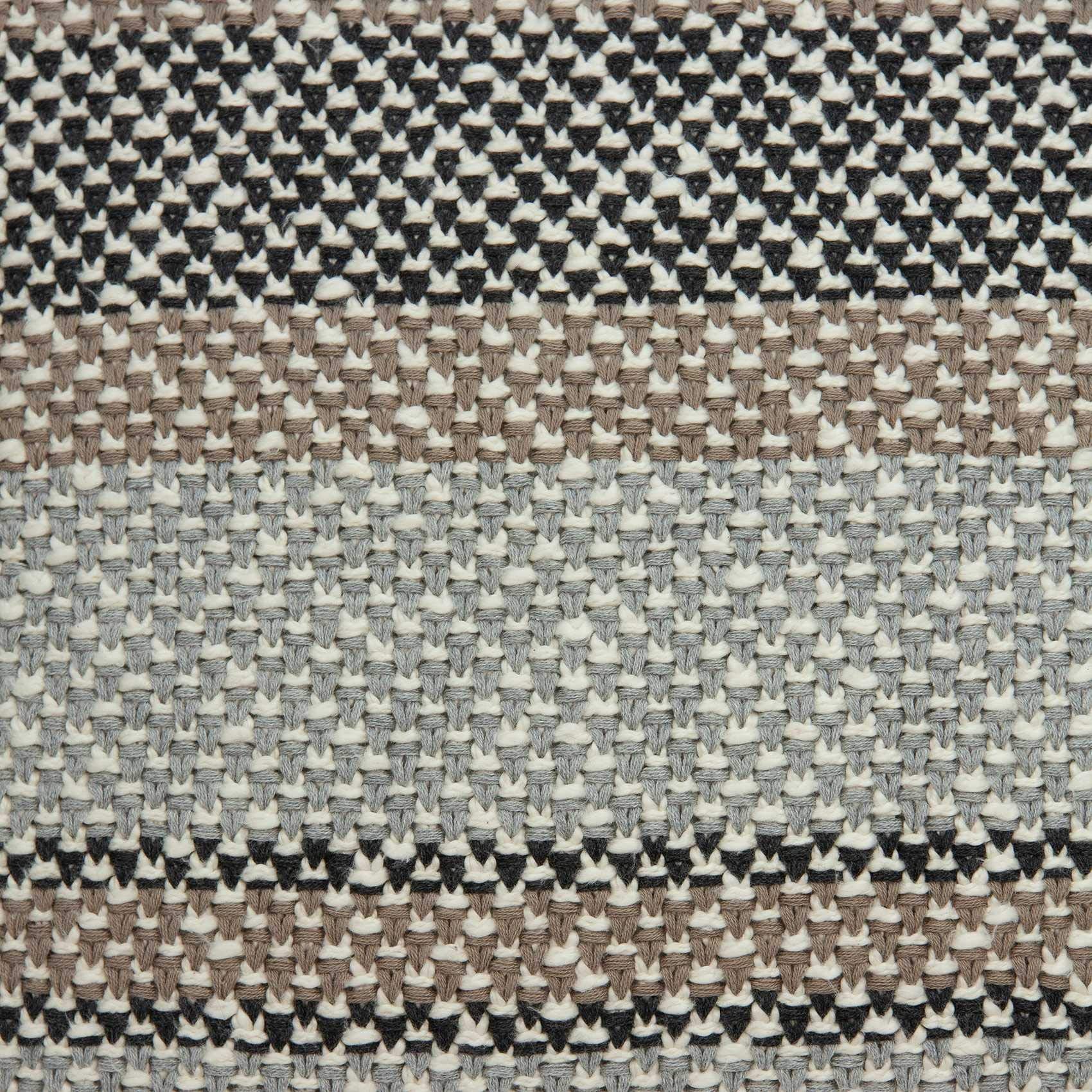 HomeRoots 100% Cotton Parkland Collection Liam Transitional Tan Pillow Cover with Down Insert