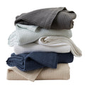 Great Bay Home 100% Waffle Weave Blanket King (102' X 90') Size, Lightweight, Supersoft, All Seasons Textured Blanket Throw Fo